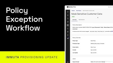 October Provisioning Update: Policy Exception Workflow