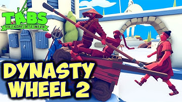 Dynasty Wheel2! Monk+ Ninja + Hwacha Rider vs Every Unit - TABS MODS Unit Possession Update