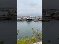 Penzance swing bridge closing as a boat leaves dry dock – x2 speed