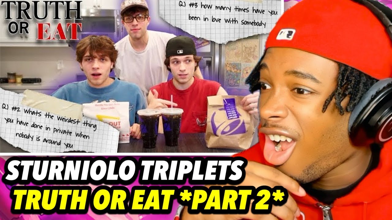 STURNIOLO TRIPLETS TRUTH OR EAT *PART 2* YouTube