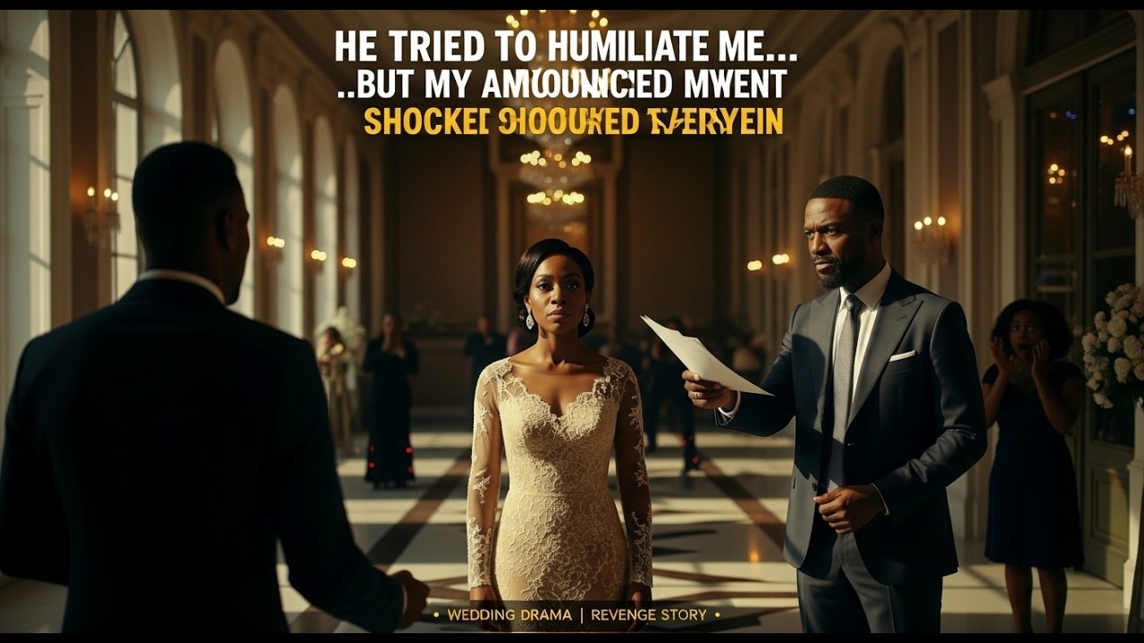 💔 He Tried to Humiliate Me with Divorce Papers at My Sister’s Wedding—But My Announcement Shocked E