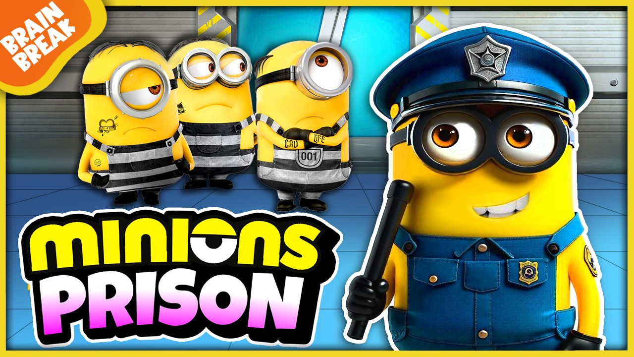 Minions Prison Brain Break 💥 For Kids | Just Dance | Songs For Kids ...
