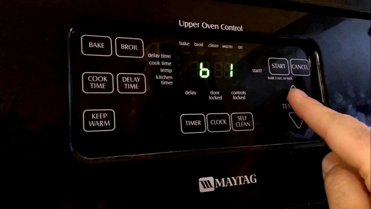 Turn off the 12 hour safety change beep style Maytag oven YouTube