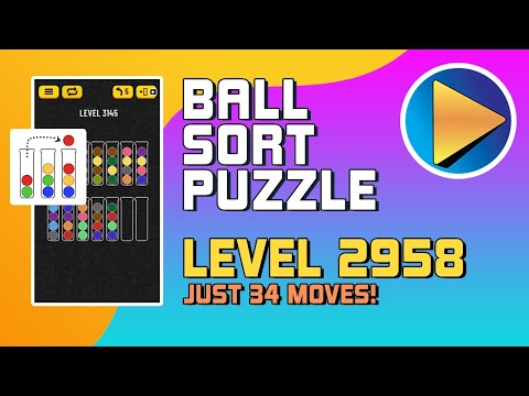 ルールー★おまとめ 8点 Ball Sort Puzzle Level 2958 Walkthrough [34 Moves!] - YouTube