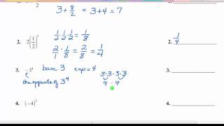 Rules of Exponents