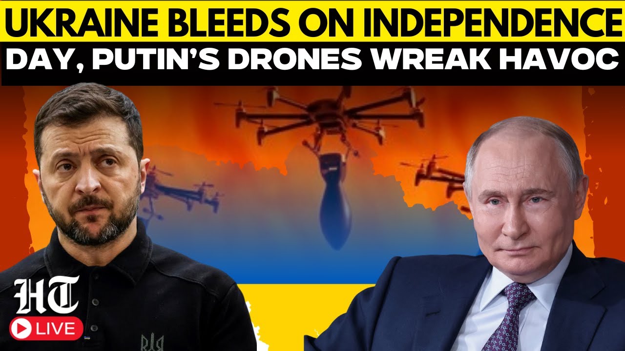 LIVE | Putin Punishes Ukraine On Independence Day, Trump Issues Subtle Warning To Zelensky | Russia