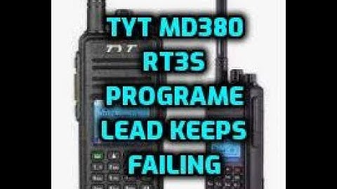 Retevis RT3s /MD380 USB lead keeps failing - how to fix