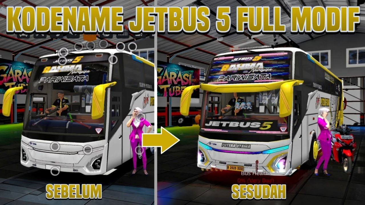 Aku Cobain KODENAME $ JETBUS 5 NEW dan MODIFIKASI PENUH!! | Bus Simulator Indonesia