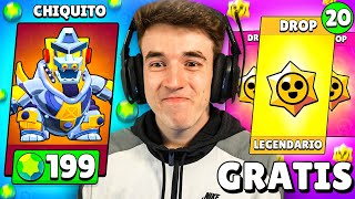 COMPRO a GODZILLA CHIQUITO Y ABRO 20 DROPS con LEGENDARIO *GRATIS* en BRAWL STARS