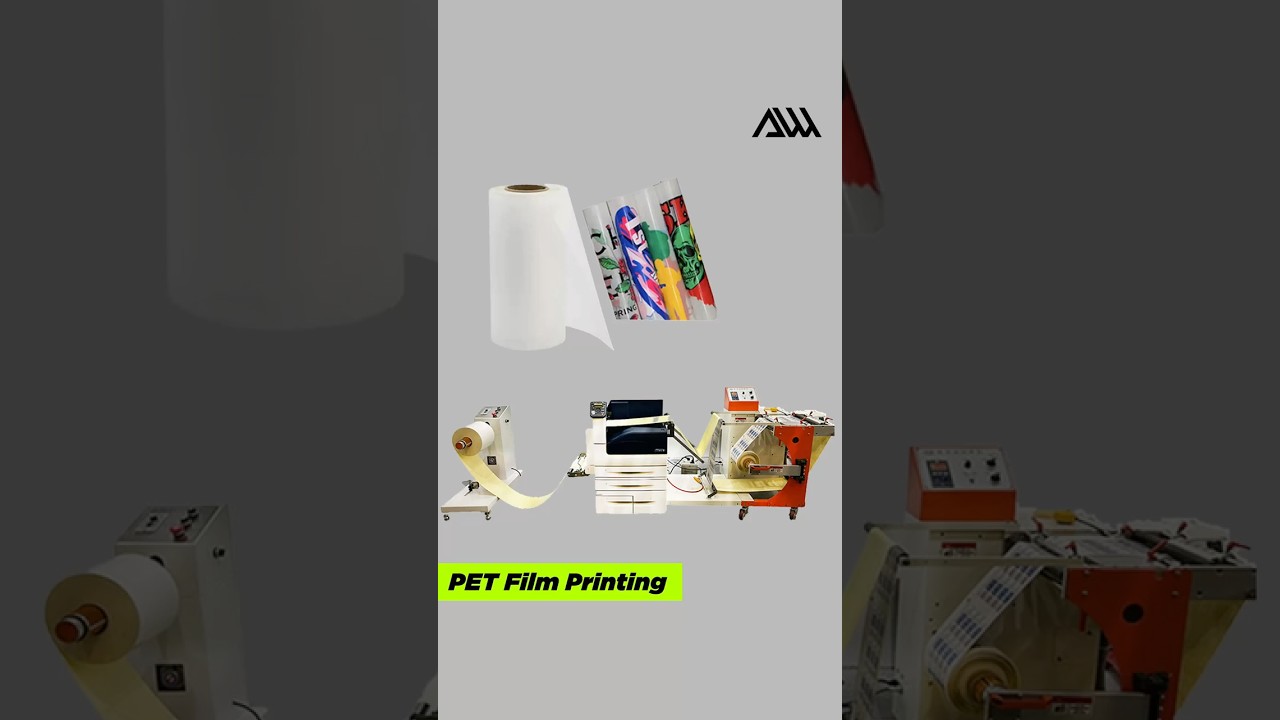 Roll Digital Laser Printer prints on PET Film, affordable short run offset printer.