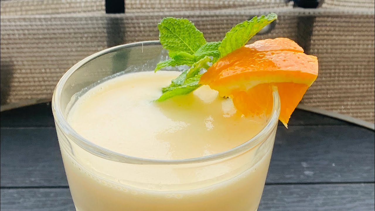 Yogurt honey smoothie with orange YouTube