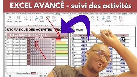Réservée aux Avancés : Suivi des activités Excel, Étape par Étape ❤️❤️ sans VBA !