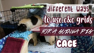 Different Ways To Use C&C Grids For a Guinea Pig Cage
