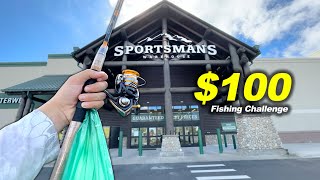 $100 Sportsman's Warehouse Fishing Challenge! (WOW!)