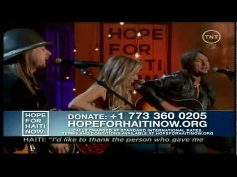 [Kid Rock, Sheryl Crow & Keith Urban] [2010 Hope For Haiti Now Telethon] Lean on Me