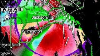 Hurricane Florence on Doppler radar