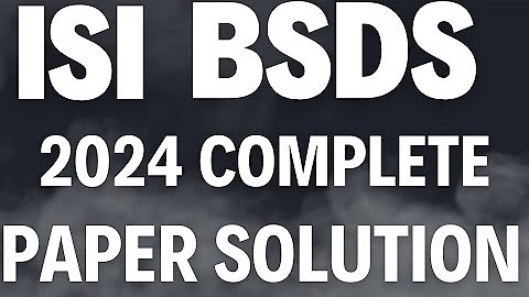 Comprehensive Guide to Cracking ISI BSDS 2025: Study Plan, Key Question Patterns, Solutions & Past Year Analysis