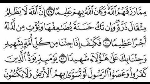 سورة النساء آية 40