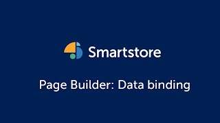 Smartstore CMS Page Builder: Data binding for reusable content