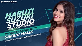 Sakshi Malik at #MarutiSuzukiStudio I #AutoExpo2020 #MarutiSuzukiAE20 #MarutiSuzukiStudio
