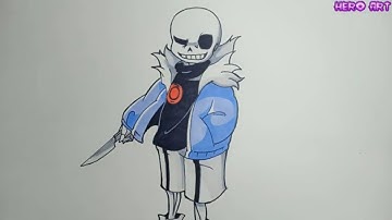 How To Draw Killer Sans Very Easy Cách vẽ Xans Sát Thủ Dễ Dàng