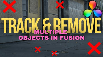 How to Track & Remove Multiple Objects in DaVinci Resolve | Fusion Tutorial