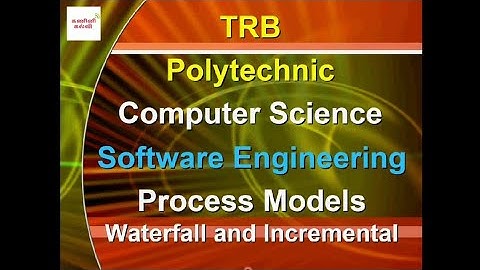2. TRB Polytechnic Computer Science Software Engineering-Process models (Waterfall and Incremental)