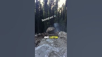 Power of Nature - Big Boulder Mauling a Path (@canadiantracy) #shorts