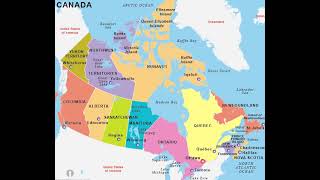 mapa de Canada