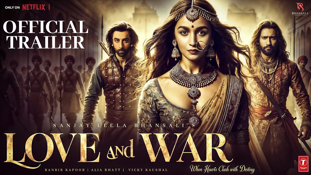 Love and War Official Trailer Alia Bhatt Ranbir Kapoor Vicky