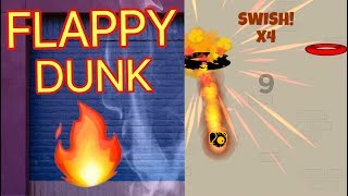 Flappy Dunk Awesome Fire Ball in the History of Game In 2020 OMG screenshot 4