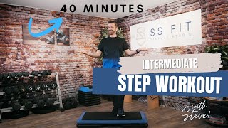 Intermediate Step Aerobics Workout with Steve SanSoucie 40 Min workout!