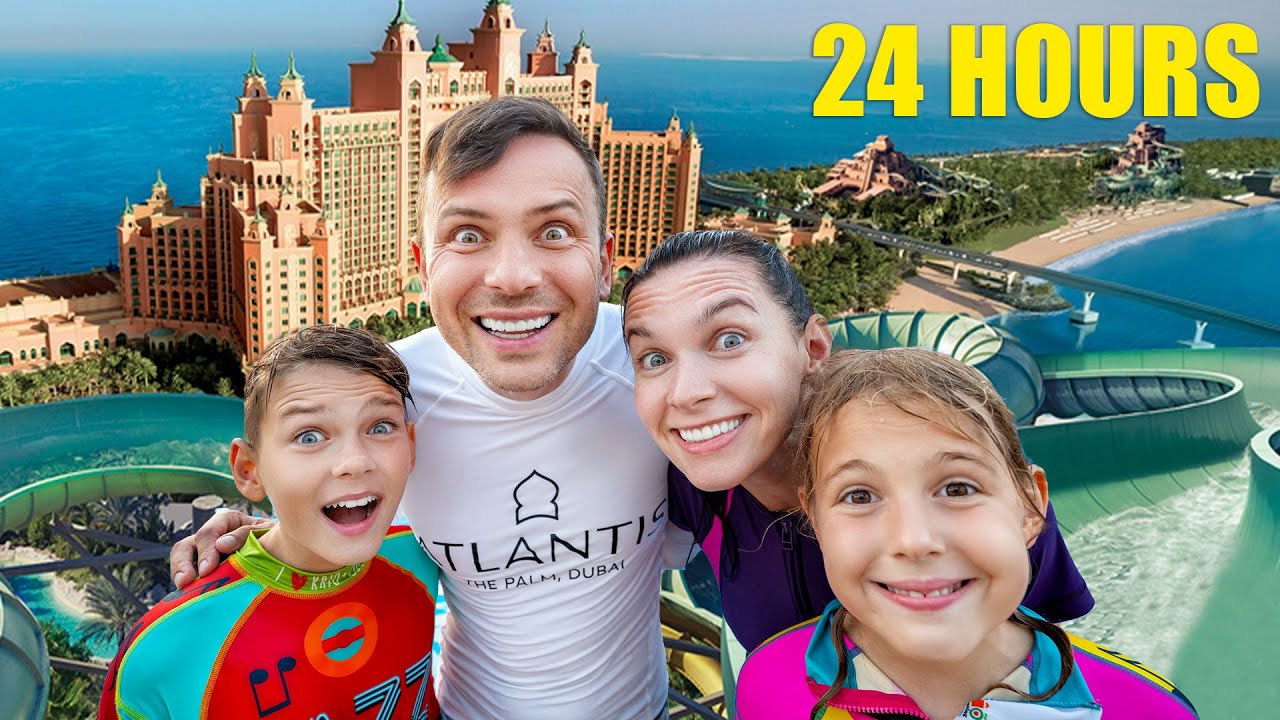 ركوب المياه التحدي في أكوابارك مع فانيا مانيا