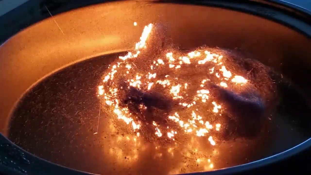Burning Iron in Steel Wool YouTube