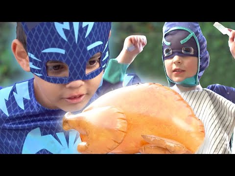 PJ Masks in Real Life: Thanksgiving Special! 🎉 PJ Masks