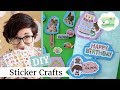 6 DIY Sticker Hacks - Easy 5-Minute Crafts Using Stickers! | @laurenfairwx