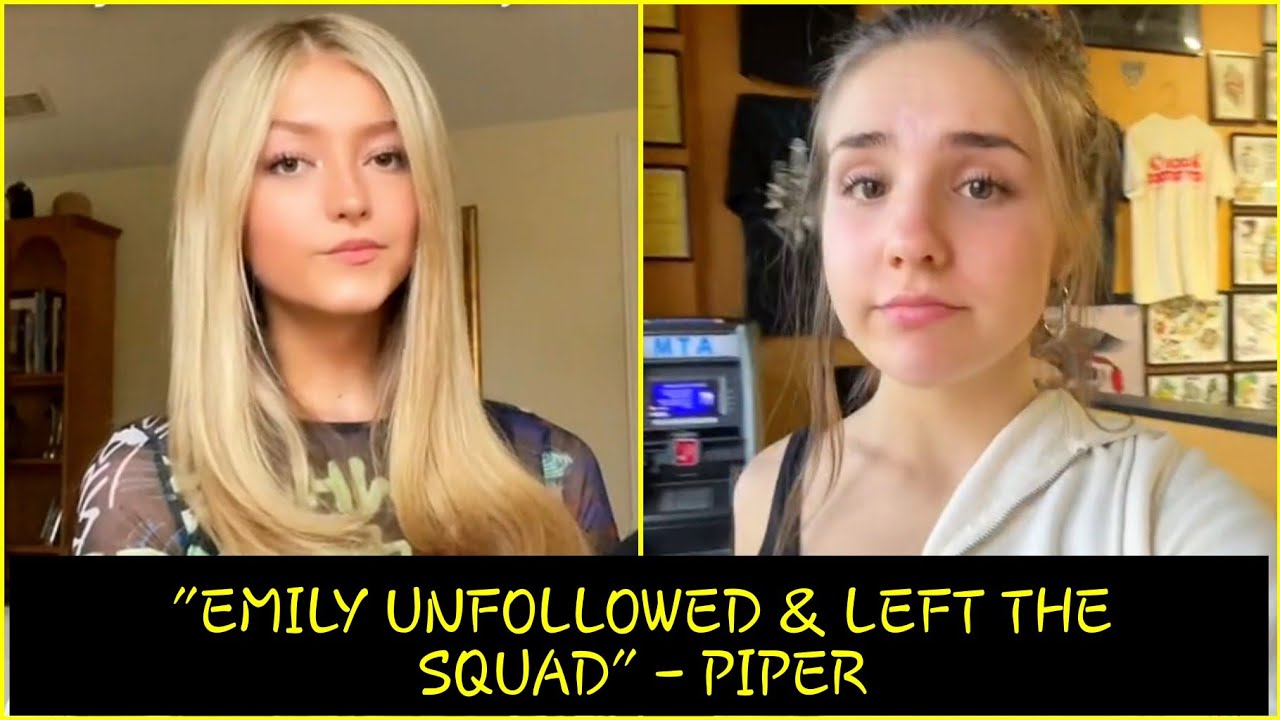 Emily Dobson UNFOLLOWS Piper Rockelle and LEFT The Squad - YouTube