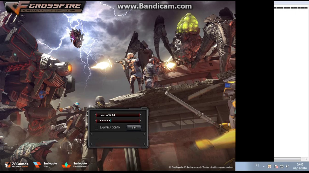 como tira o erro da tela preta no CROSFIRE