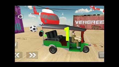 Tuk Tuk Rickshaw 3D Stunt Auto Rickshaw Stunt Games 2021 Android Gameplay👌💯 #shorts #2