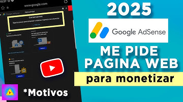 Adsense is asking me for a website to monetize on YouTube in 2025 | Reasons and solutions