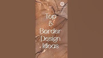 Top 5 Brush Pen Border Designs | Easy & Aesthetic ✨🎨#BrushPenArt