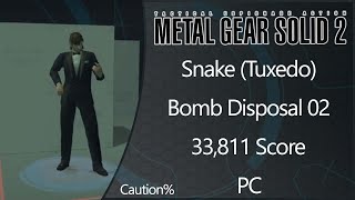 MGS2: Substance | PC | Snake (Tuxedo) | Bomb Disposal | Level 02 | Caution% | 33811 Score