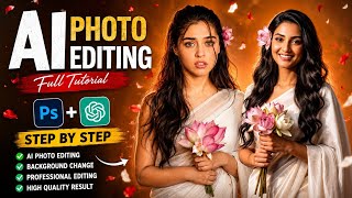 Elegant Lotus Beauty in White Saree | Cinematic AI Portrait | Warm Studio Aesthetic screenshot 5