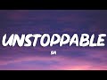 Sia - Unstoppable (Lyrics) Sped Up