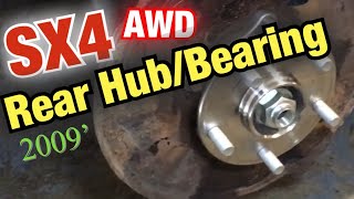 Suzuki SX4 AWD Rear Wheel Hub / Bearing Replacement