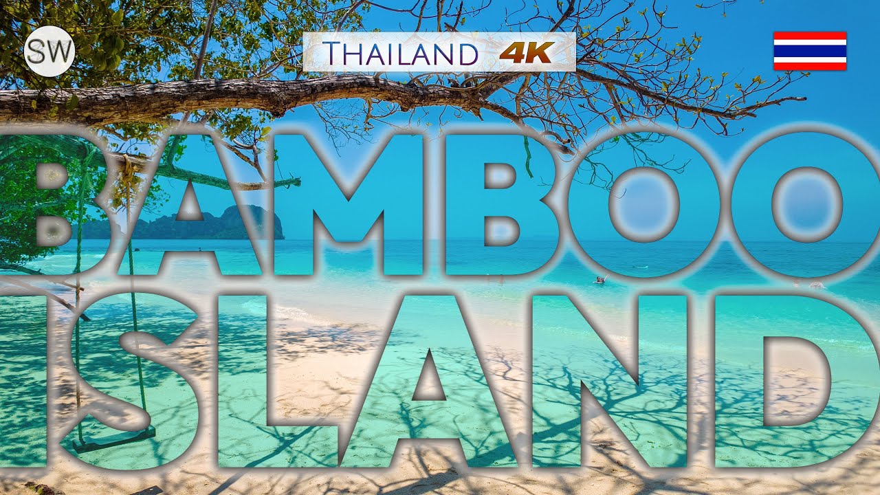Bamboo Island | Monkey Bay ( Island ) | Krabi | Thailand | Walking Tour | 4K | Shadow Walker