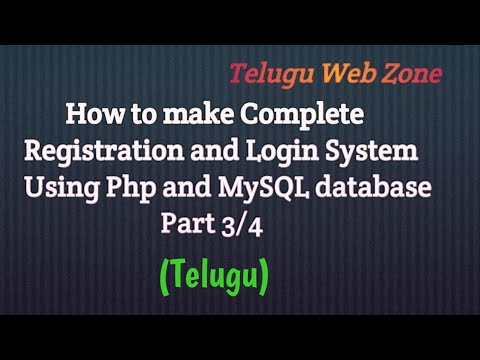 How to make complete user registration and login system using php and ...
