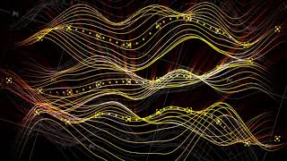 Golden Waves Loop 3D Render