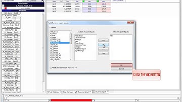 Channels Reports in Race Studio 2