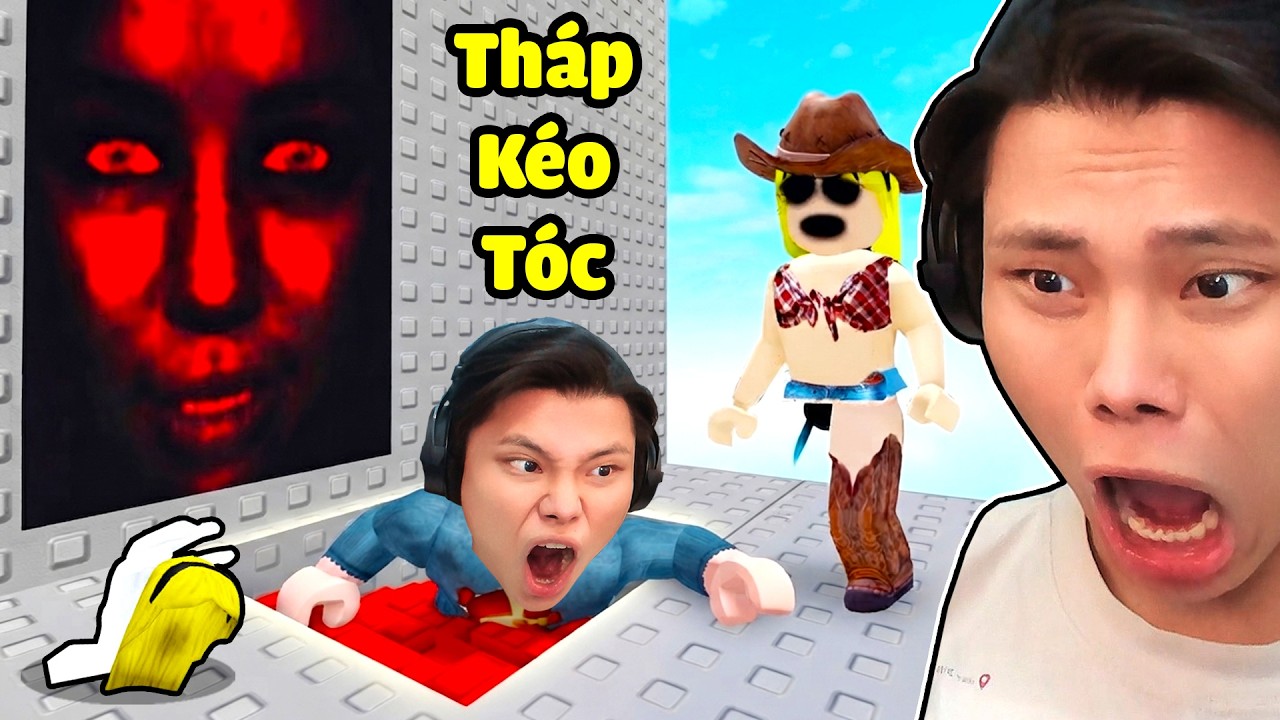[ROBLOX CẤM] JayGray Sợ Tới Già Leo Tháp Kéo Tóc Kinh Dị❌🖐️Đừng Bao Giờ Chơi Pull Hair Tower